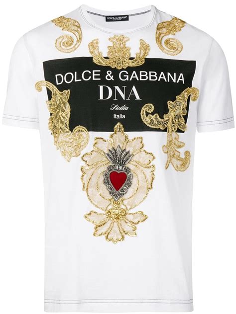 dolce gabbana tishirt donna bianca|dolce and gabbana t shirts.